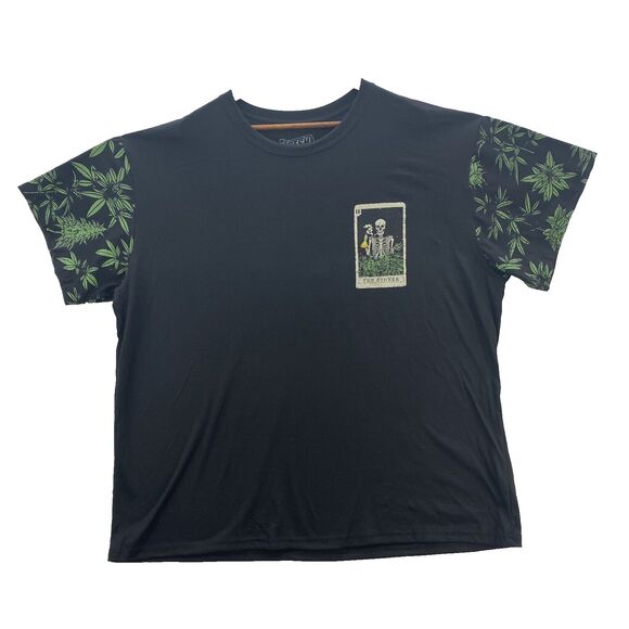 Fresh Laundry T Shirt Men's 3XL Black The Stoner Skeleton Potion Stoner 18 Card - Picture 3 of 9
